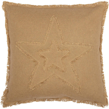 Burlap Natural Star Pillow 18x18 VHC Brands - The Fox Decor